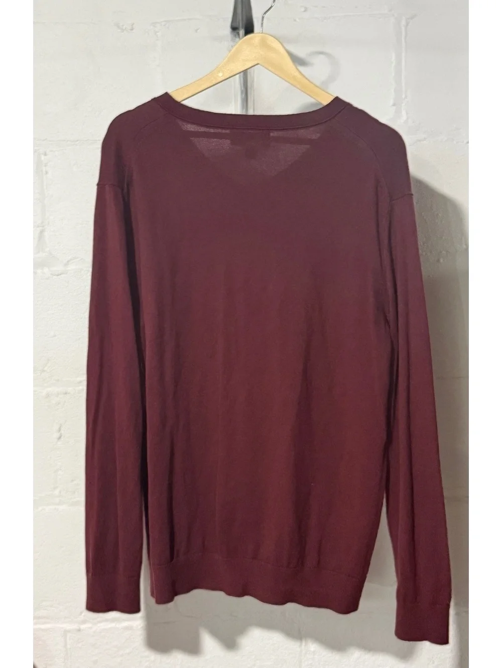 Banana republic size extra large burgundy v neck pullover sweater jumper